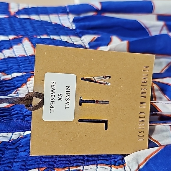 ✨NWT✨Abel the Label Anthropologie Red White & Blue Tasmin Maxi Skirt XS - Picture 9 of 9